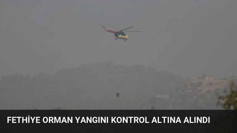 Fethiye Orman Yangını Kontrol Altına Alındı